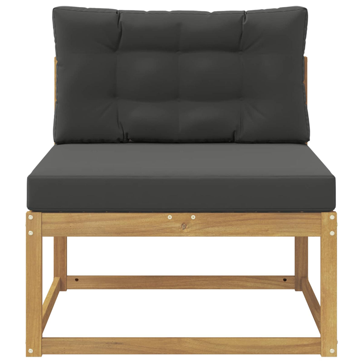 Outdoor Mittelsofa Polyester Weiß
