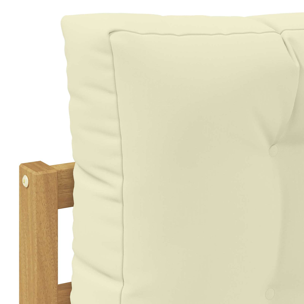 2 Stück Outdoor Mittelsofa Polyester Weiß