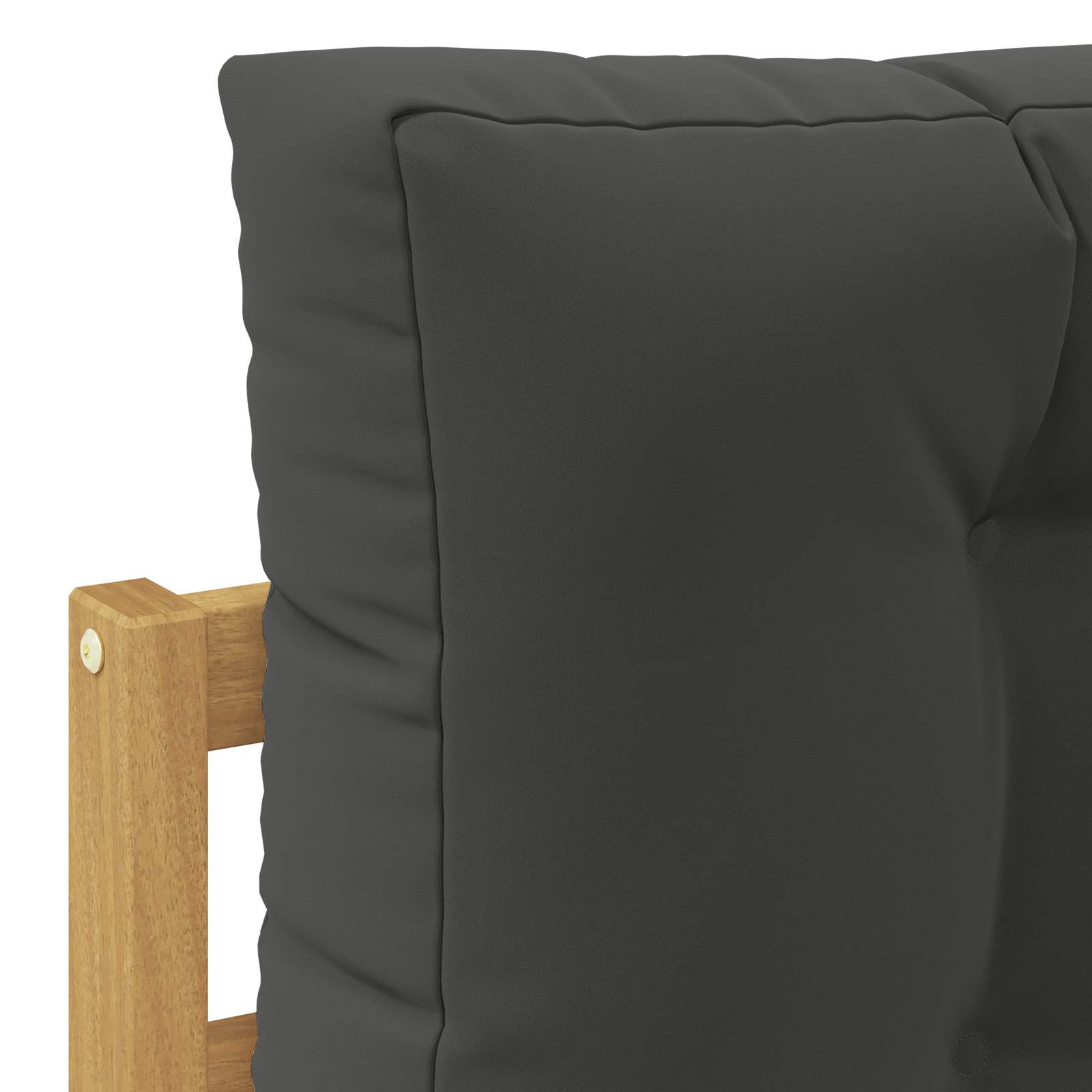 Outdoor Mittelsofa Massivholz Akazie Weiß