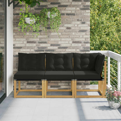 Outdoor Mittel- und Ecksofa 3 stk. 3-Sitzer