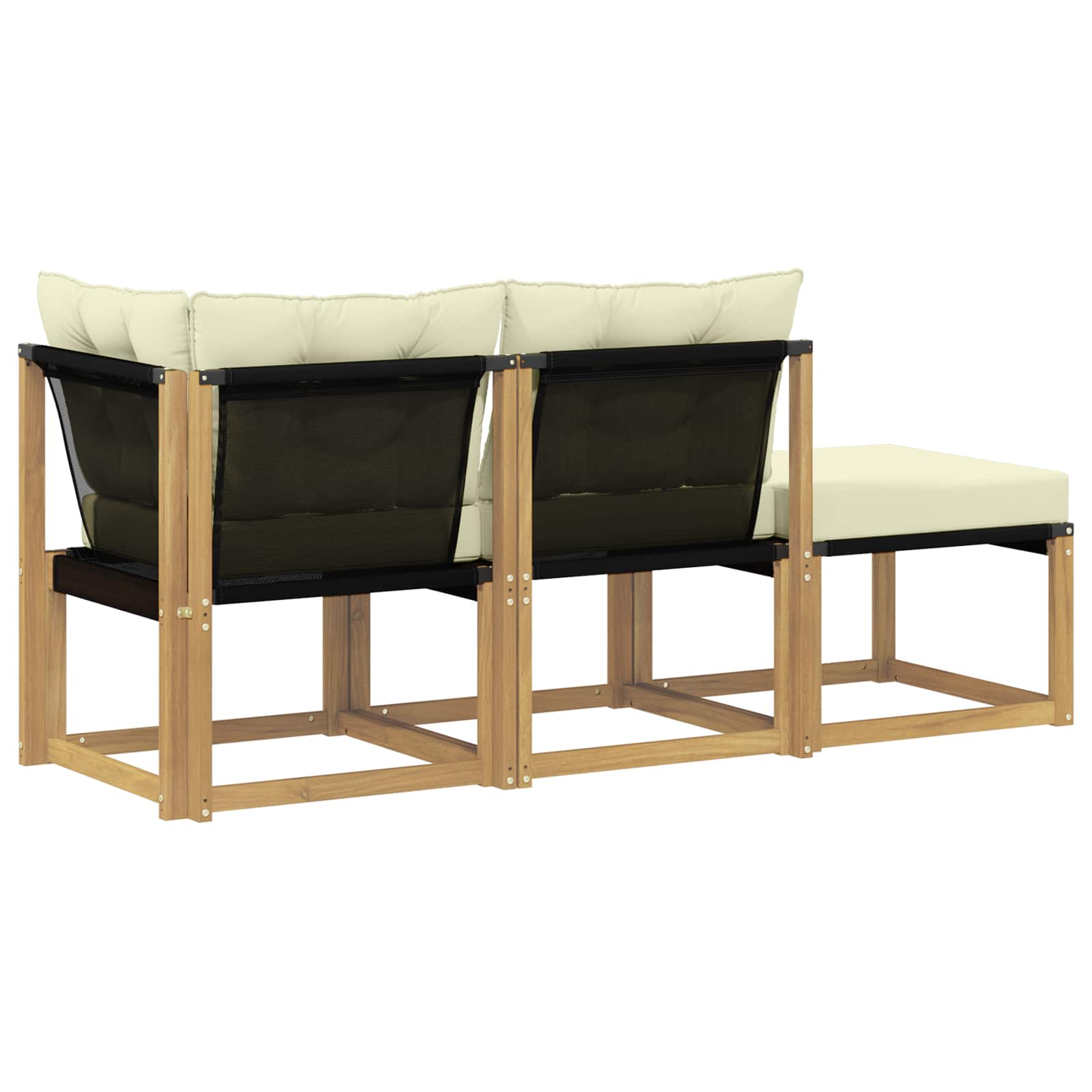 3 Stk. Sectional Sofa Einheiten Weiß