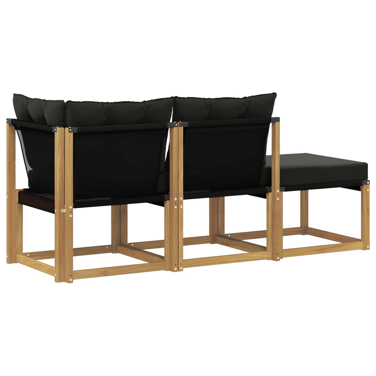 3 Stk. Sectional Sofa Einheiten Weiß