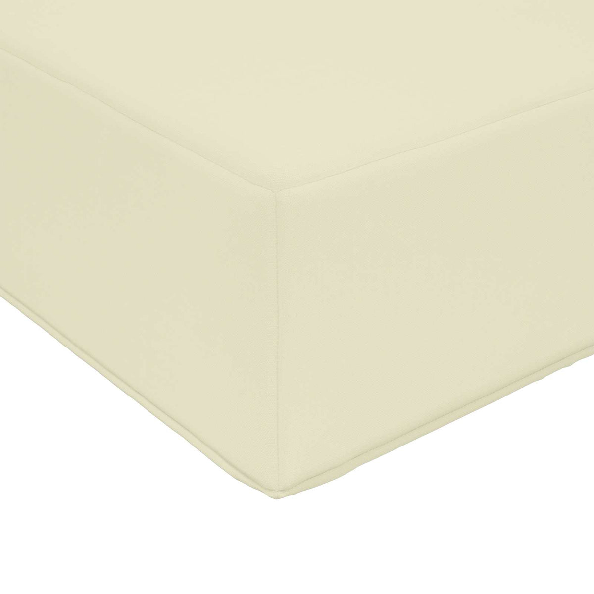 Outdoor-Fußhocker Massivholz Akazie Weiß