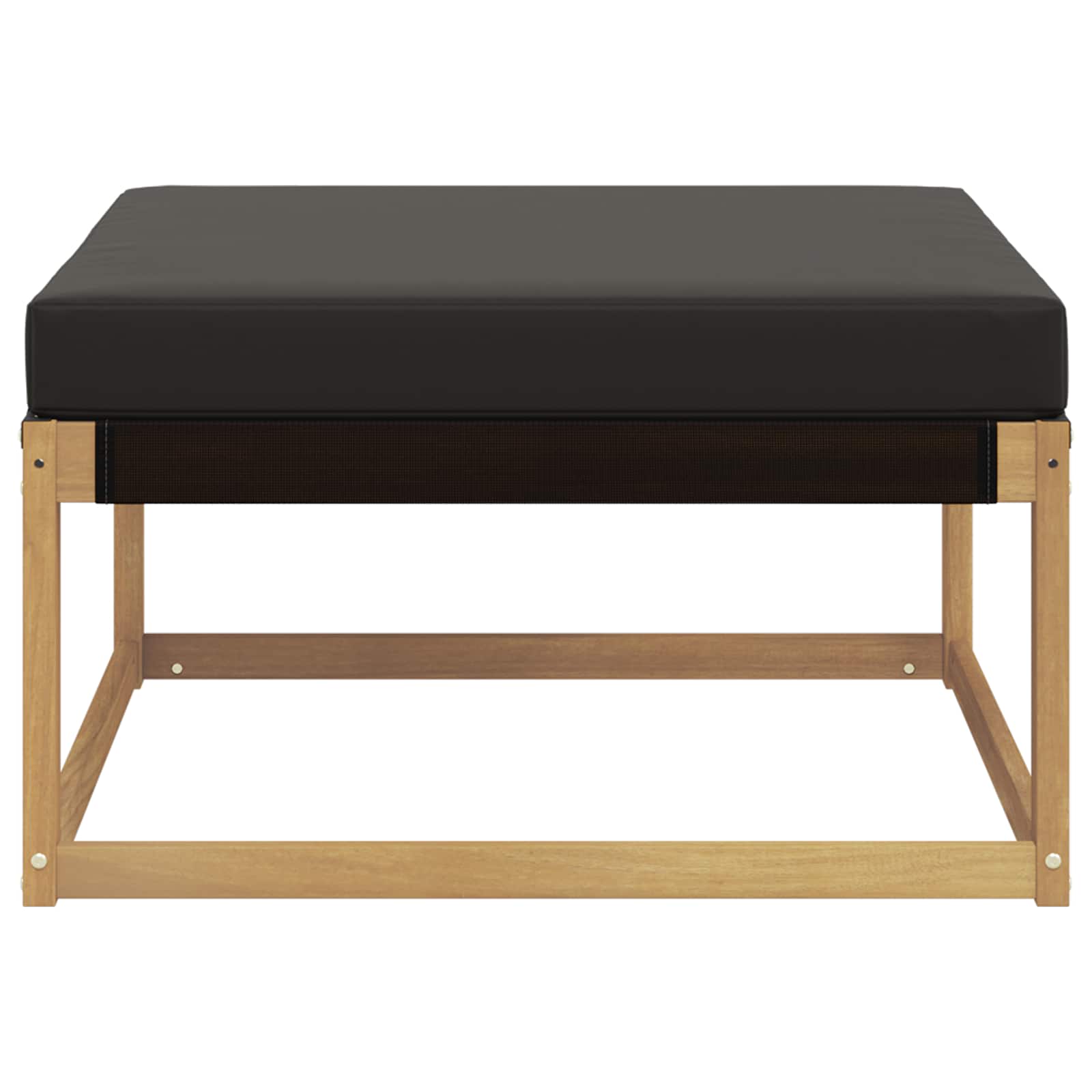 Outdoor-Fußhocker Massivholz Akazie Weiß