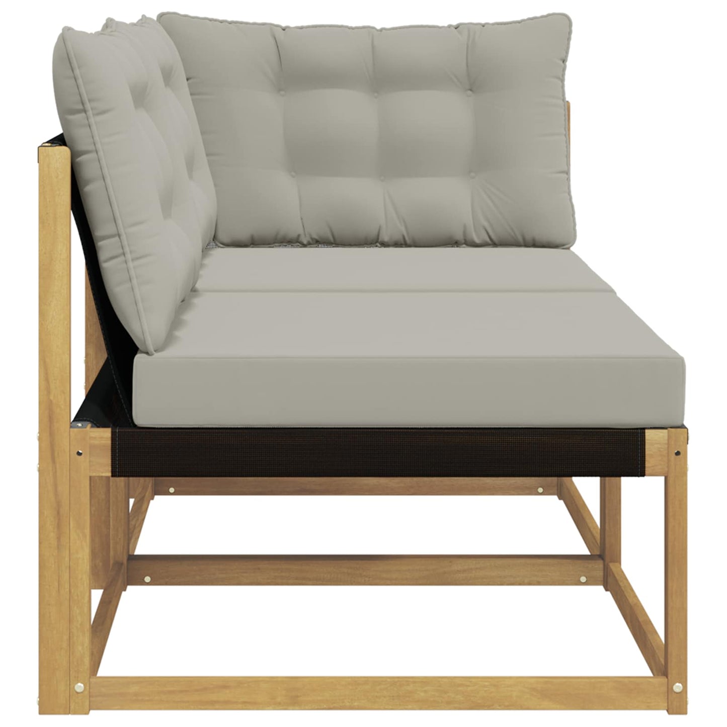 Outdoor-Sofagarnitur Massivholz Akazie Weiß