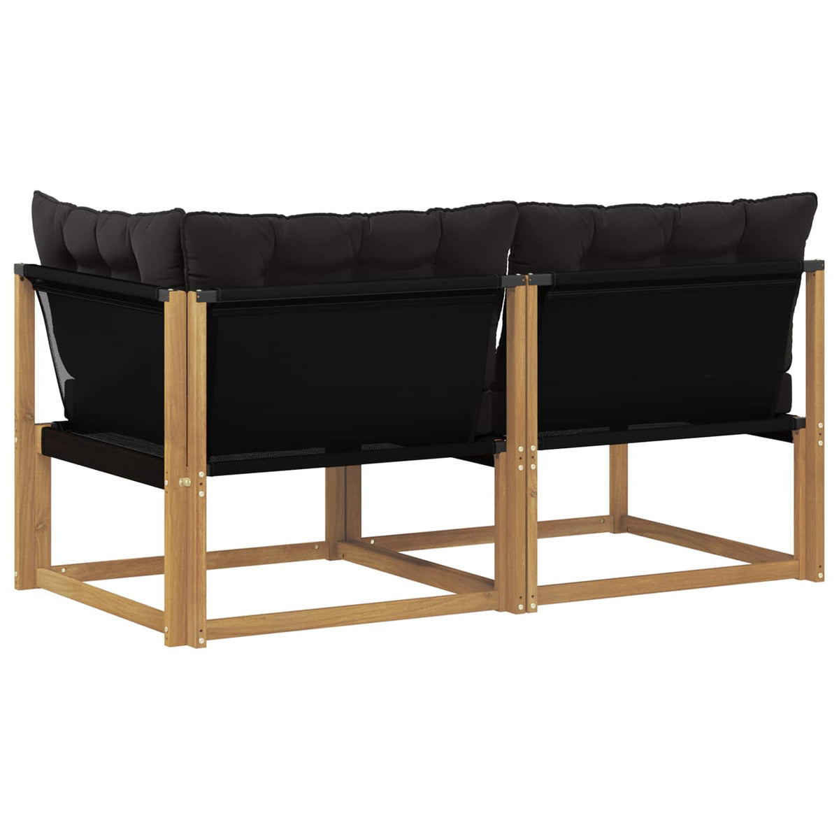 Outdoor-Sofagarnitur Massivholz Akazie Weiß