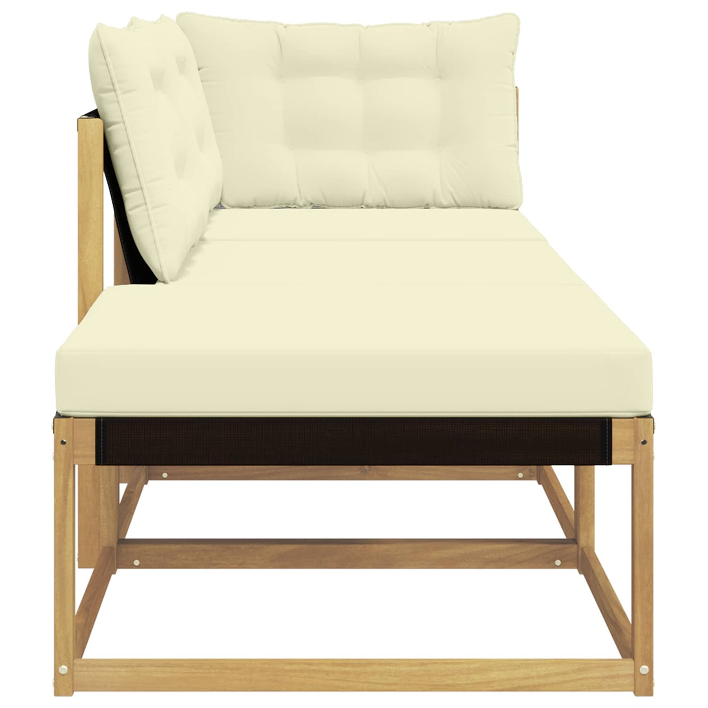 Outdoor-Sofagarnitur Massivholz Akazie Weiß