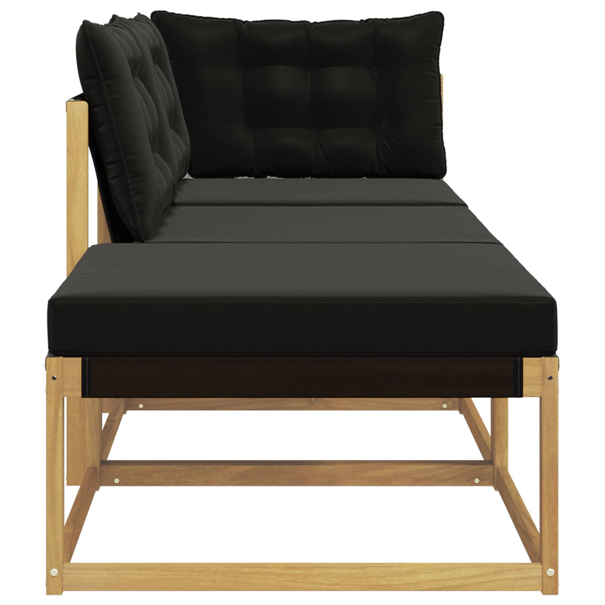 Outdoor-Sofagarnitur Massivholz Akazie Weiß