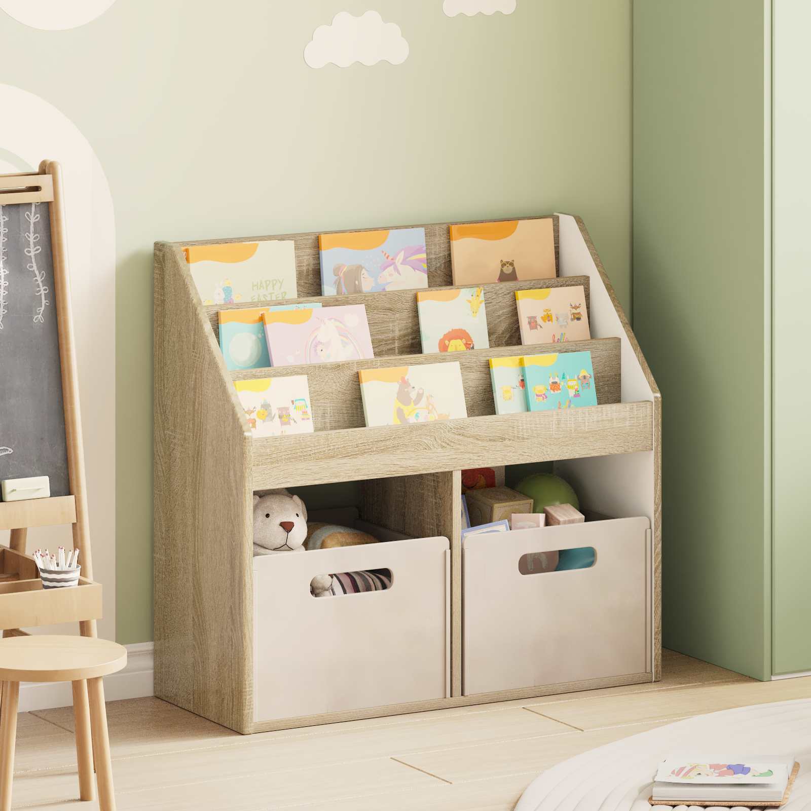 Kinderregal Sonoma-Eiche 72,5 x 29,5 x 69 cm Holzwerkstoff