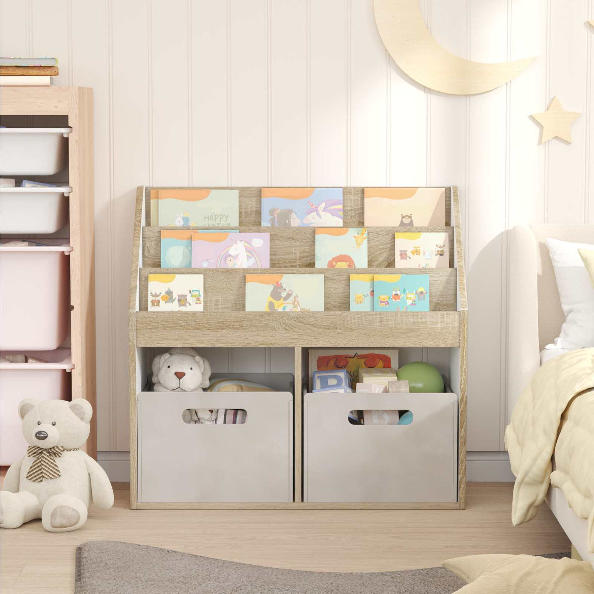 Kinderregal Sonoma-Eiche 72,5 x 29,5 x 69 cm Holzwerkstoff