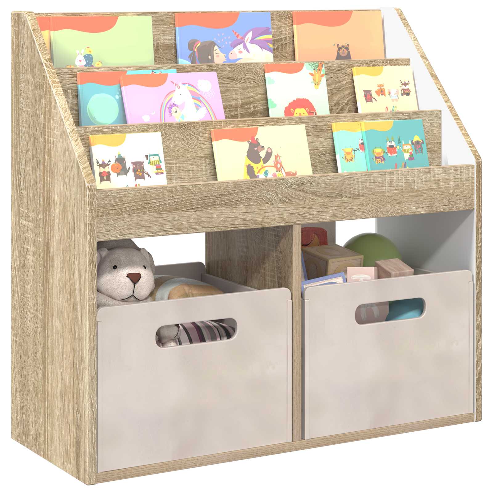Kinderregal Sonoma-Eiche 72,5 x 29,5 x 69 cm Holzwerkstoff