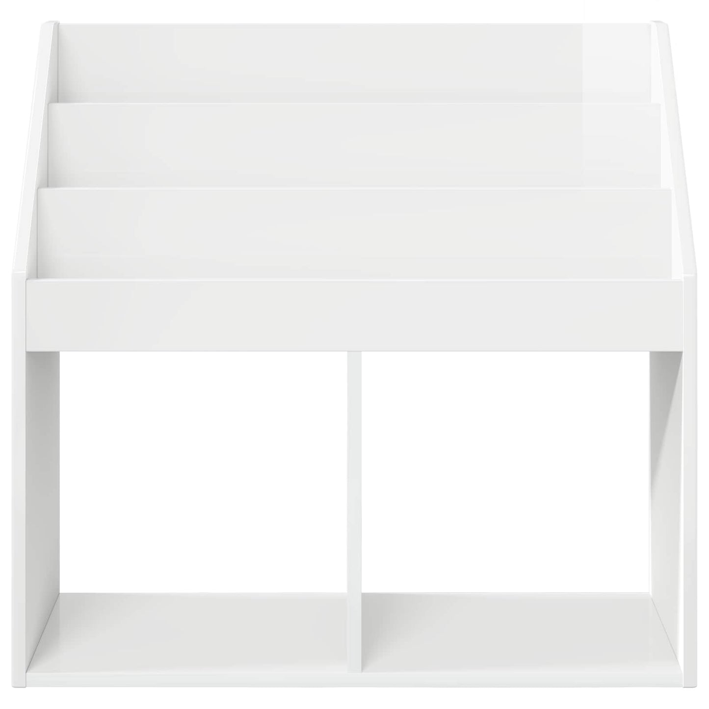 Kinderregal Hochglanz Weiß 72,5 x 29,5 x 69 cm Holzwerkstoff