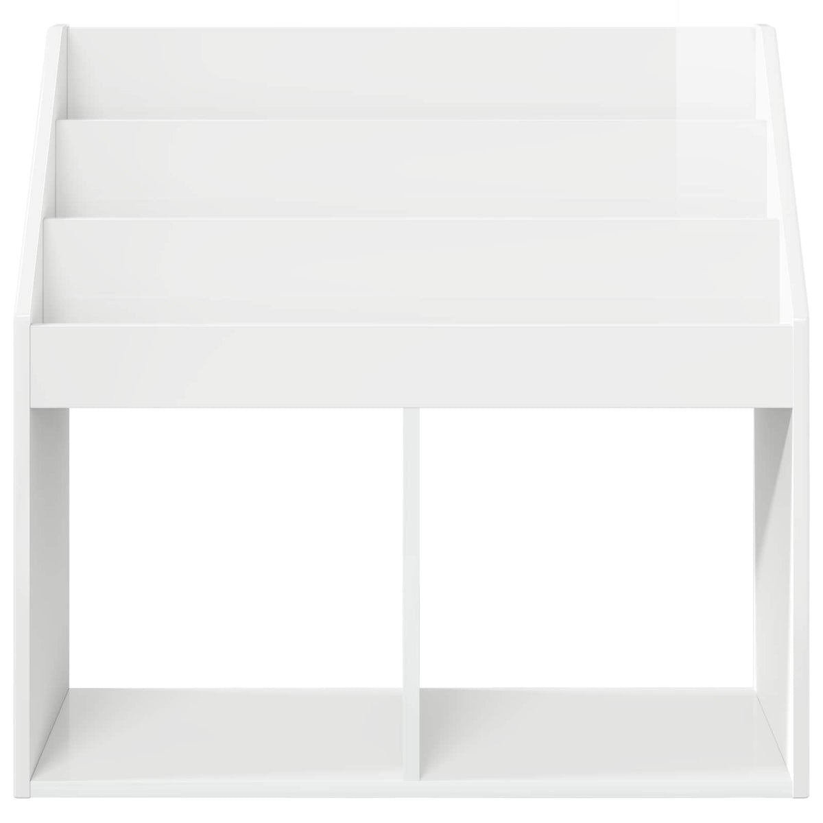 Kinderregal Hochglanz Weiß 72,5 x 29,5 x 69 cm Holzwerkstoff