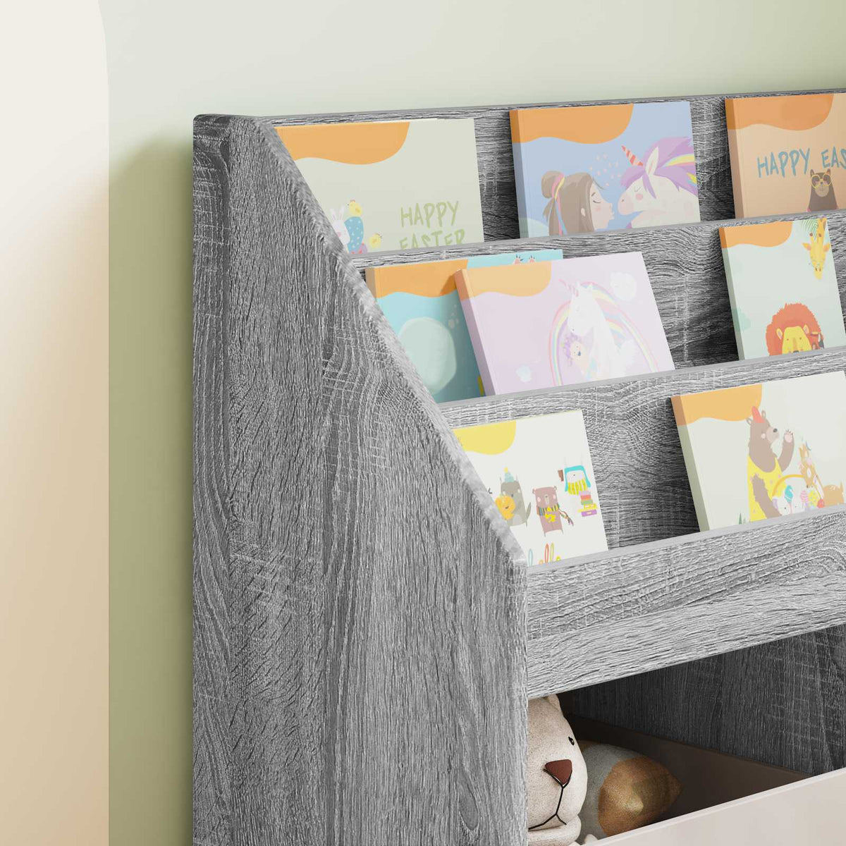 Kinderregal Graues Sonoma 72,5 x 29,5 x 69 cm Holzwerkstoff