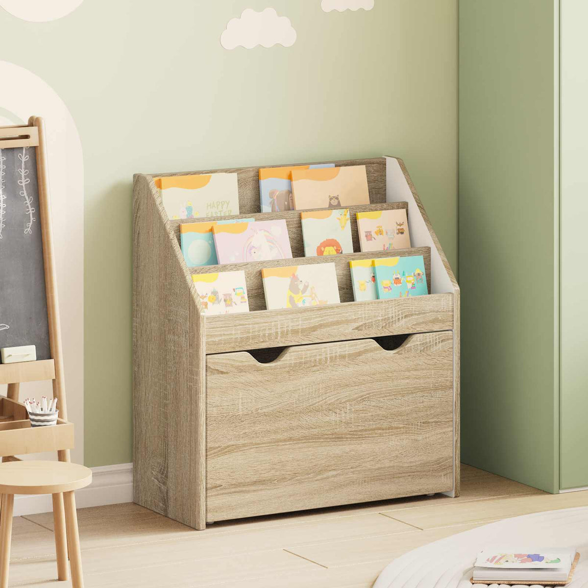 Kinderregal Sonoma-Eiche 60 x 29,5 x 69 cm Holzwerkstoff