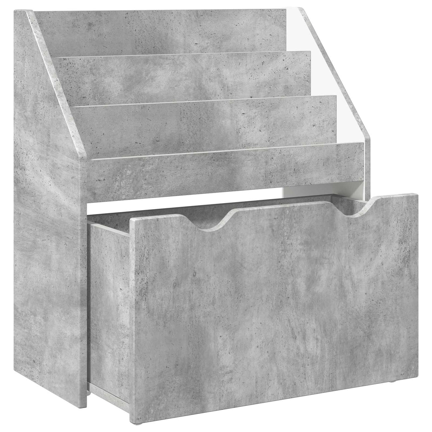 Kinderregal Betongrau 60 x 29,5 x 69 cm Holzwerkstoff