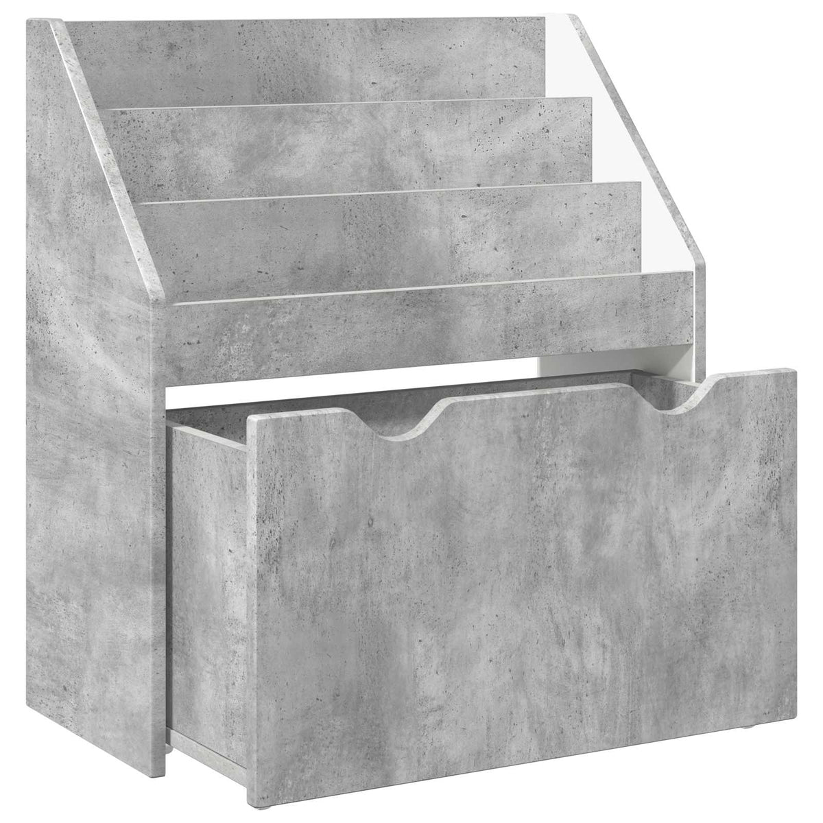 Kinderregal Betongrau 60 x 29,5 x 69 cm Holzwerkstoff