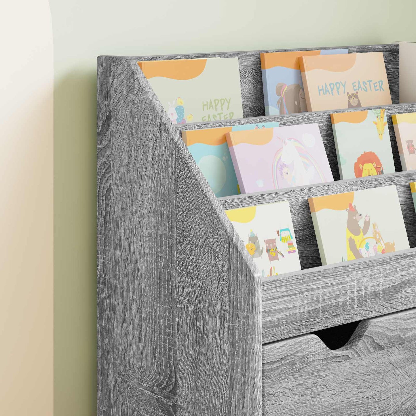 Kinderregal Sonoma-Grau 60 x 29,5 x 69 cm Holzwerkstoff