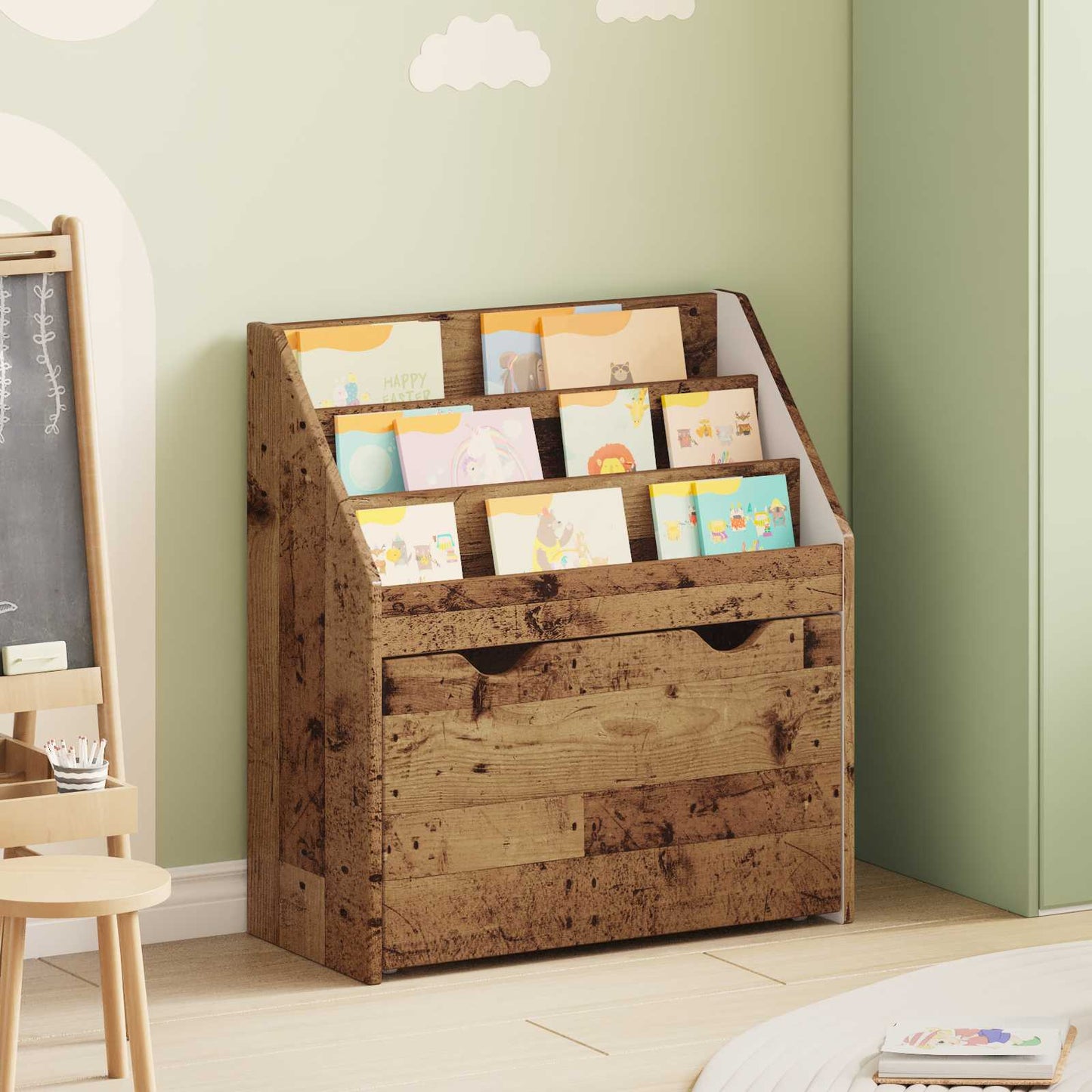 Kinderregal Altholz 60 x 29,5 x 69 cm Holzwerkstoff