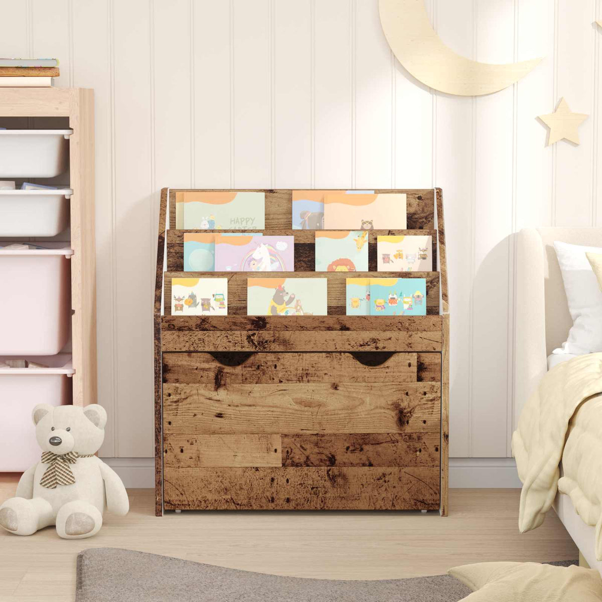 Kinderregal Altholz 60 x 29,5 x 69 cm Holzwerkstoff
