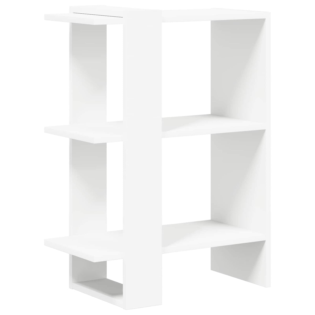Bücherregal 2 Ebenen 52 x 25 x 71,5 cm Holzwerkstoff Weiß