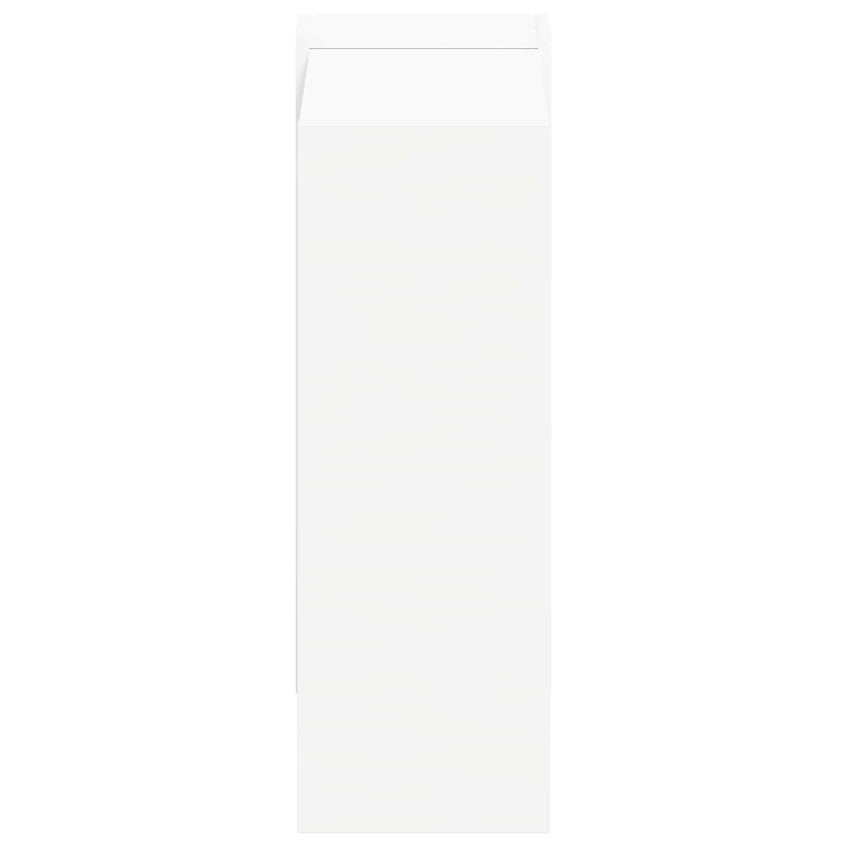 Bücherregal 2 Ebenen 52 x 25 x 71,5 cm Holzwerkstoff Weiß