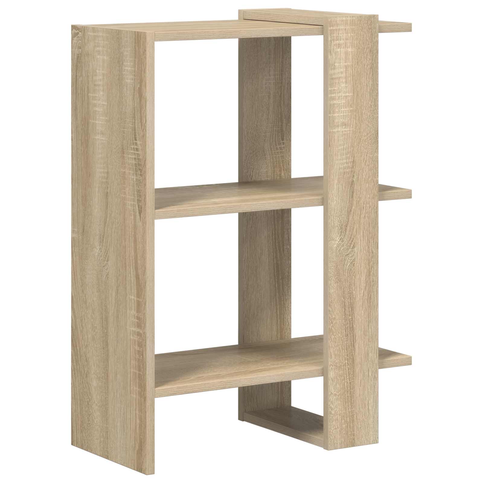 Bücherregal 2 Ebenen 52 x 25 x 71,5 cm Holzwerkstoff