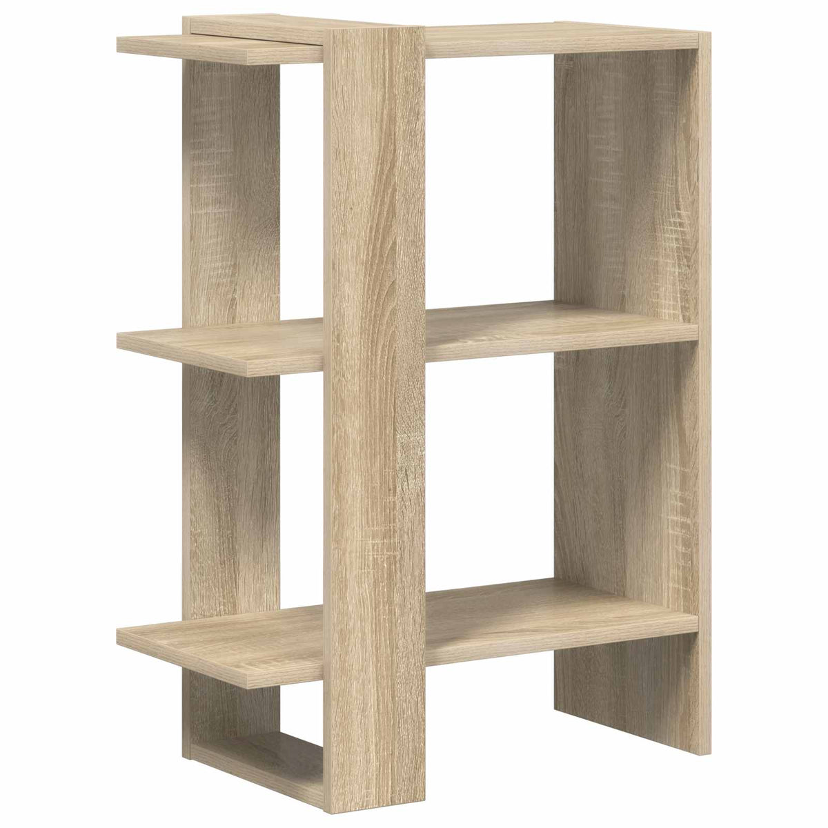 Bücherregal 2 Ebenen 52 x 25 x 71,5 cm Holzwerkstoff