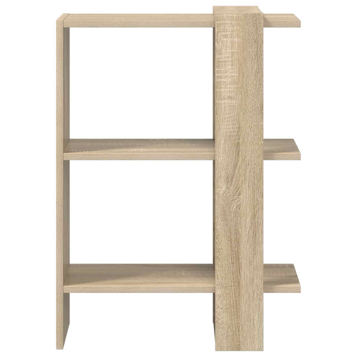 Bücherregal 2 Ebenen 52 x 25 x 71,5 cm Holzwerkstoff