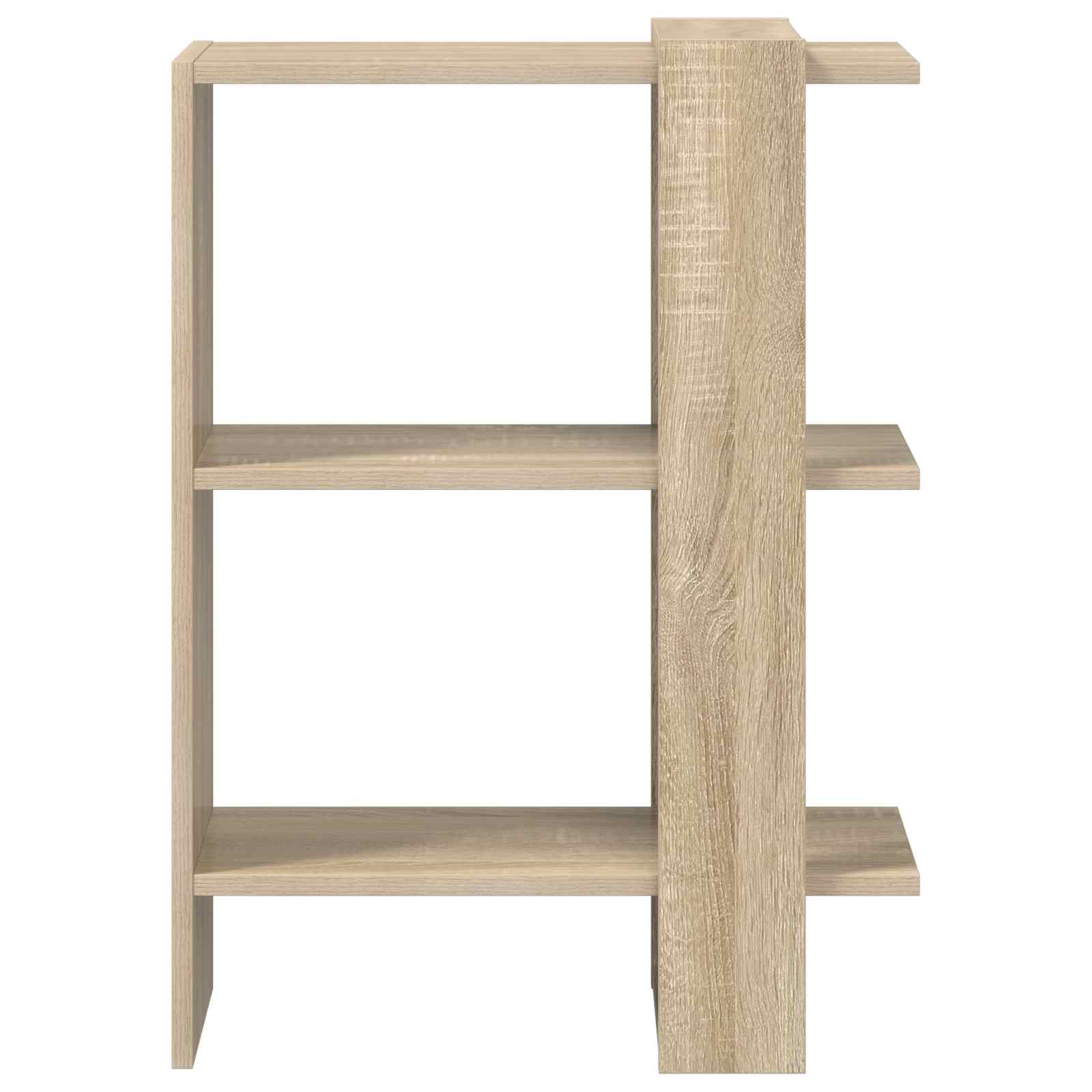 Bücherregal 2 Ebenen 52 x 25 x 71,5 cm Holzwerkstoff