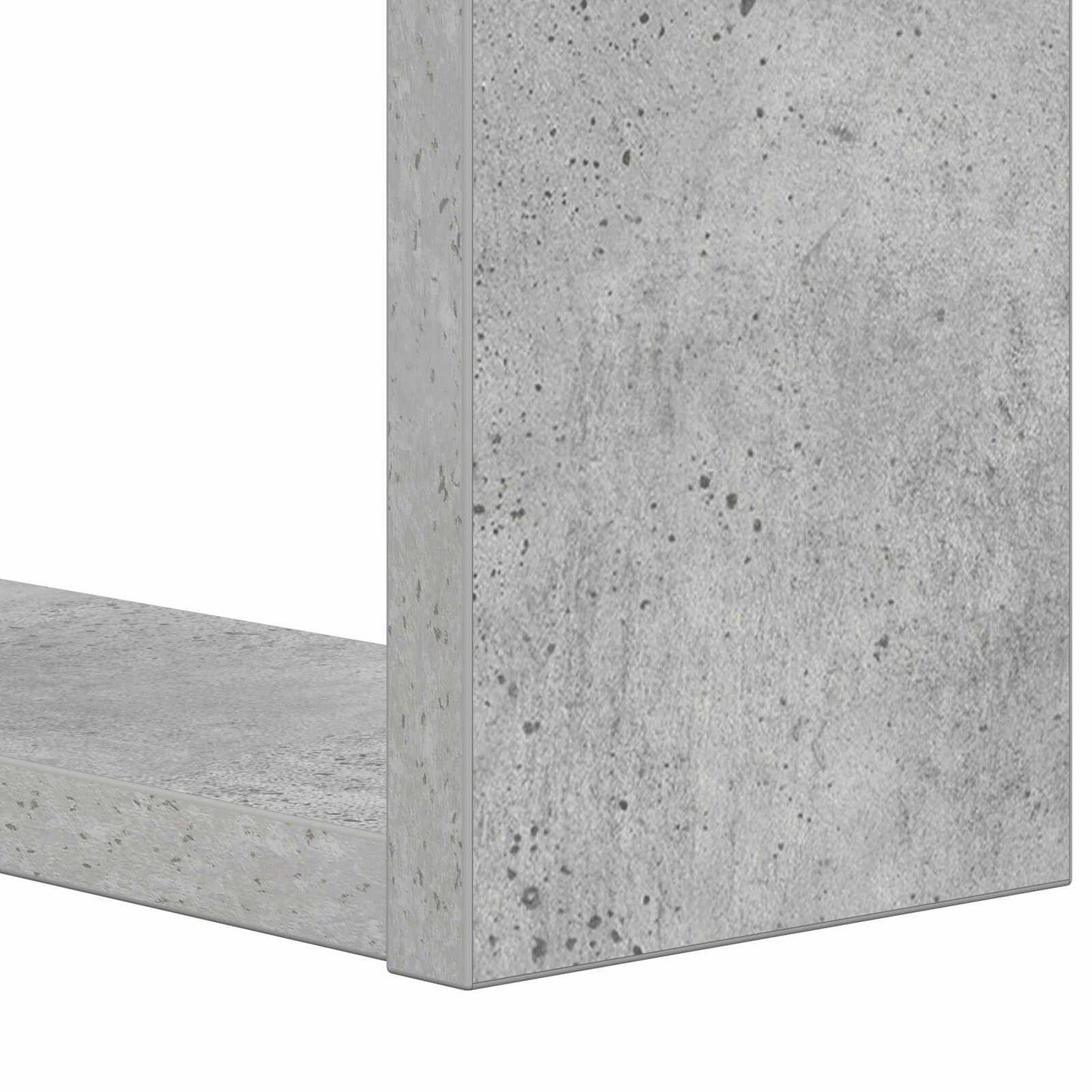 Bücherregal 2 Ebenen 52 x 25 x 71,5 cm Holzwerkstoff Betongrau