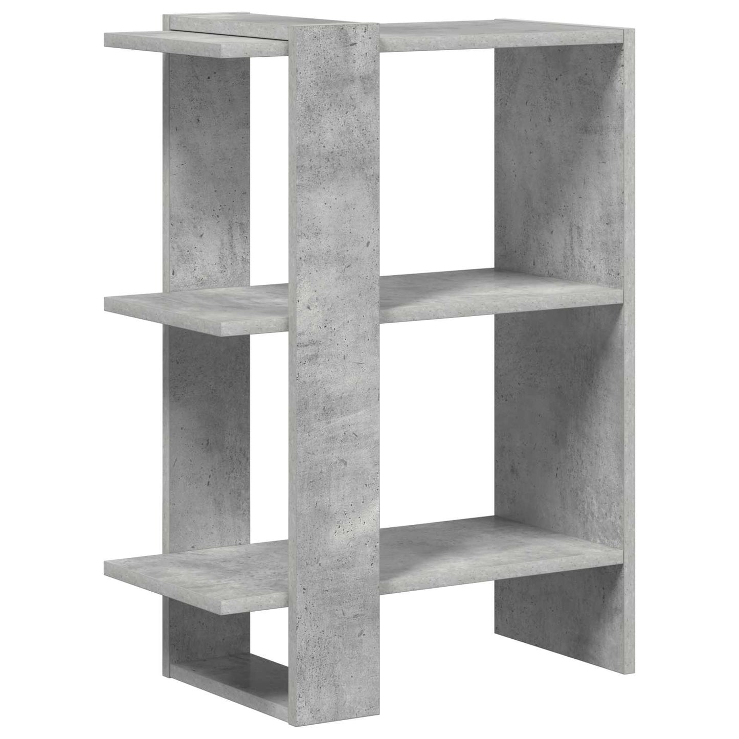 Bücherregal 2 Ebenen 52 x 25 x 71,5 cm Holzwerkstoff Betongrau