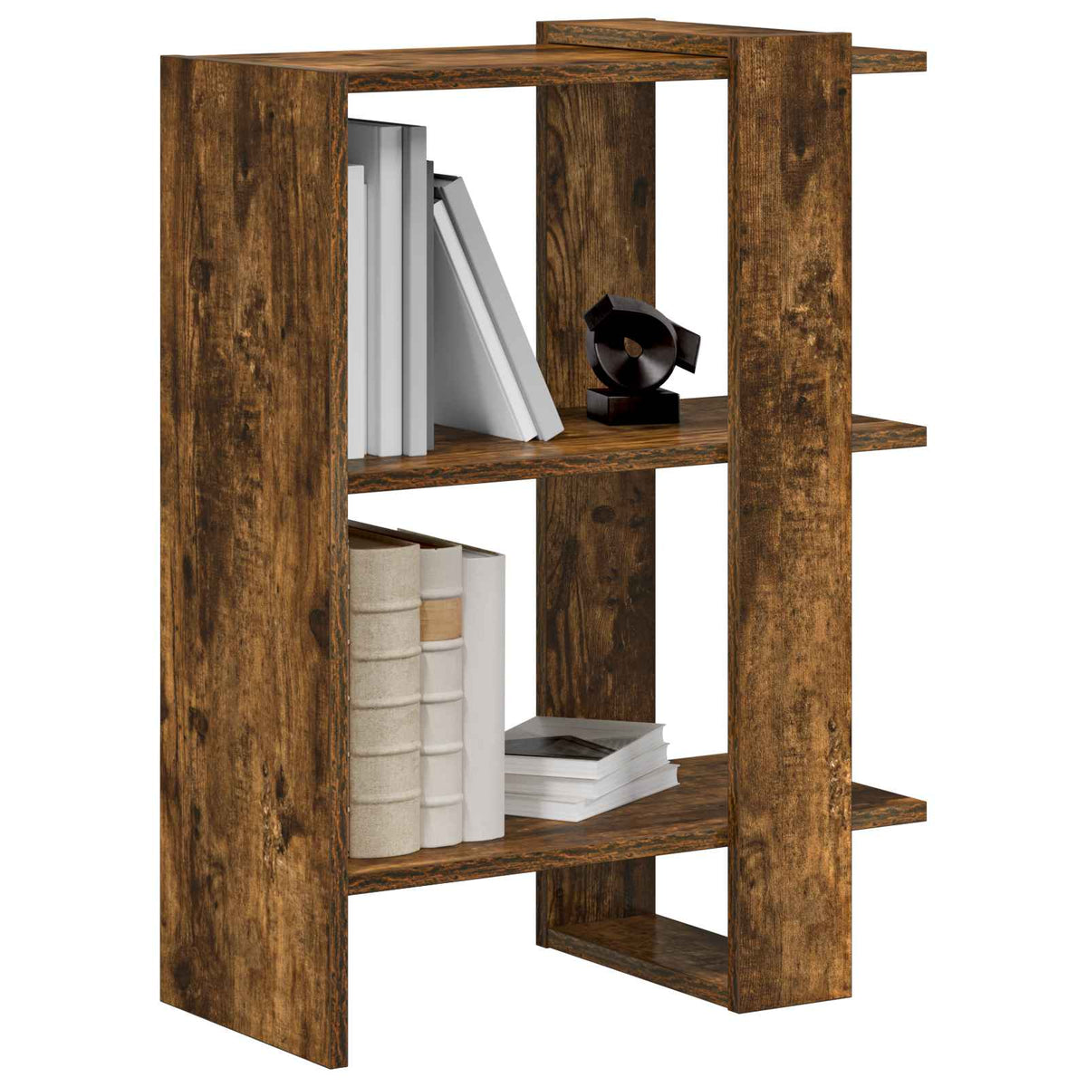Bücherregal 2 Ebenen 52 x 25 x 71,5 cm Holzwerkstoff