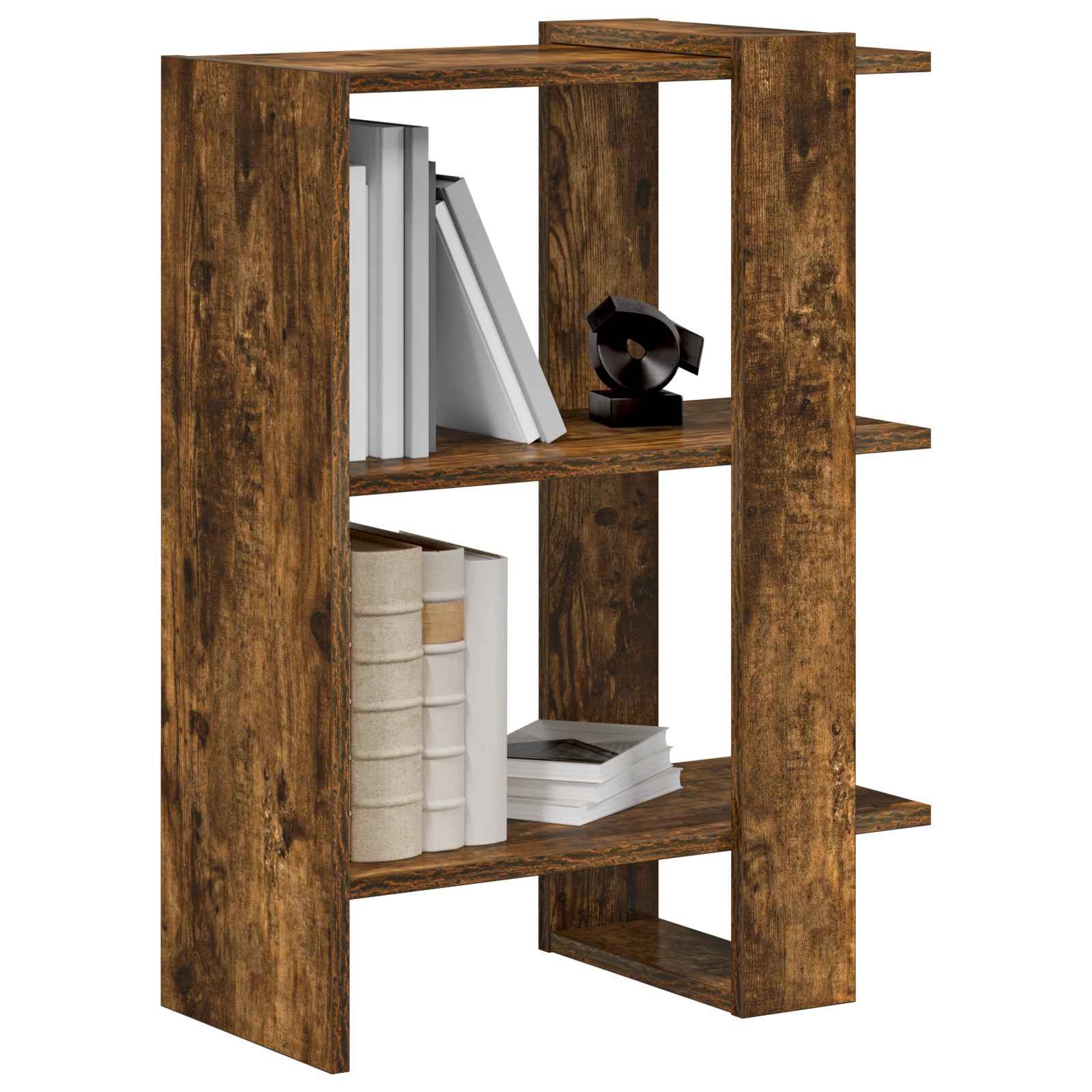 Bücherregal 2 Ebenen 52 x 25 x 71,5 cm Holzwerkstoff