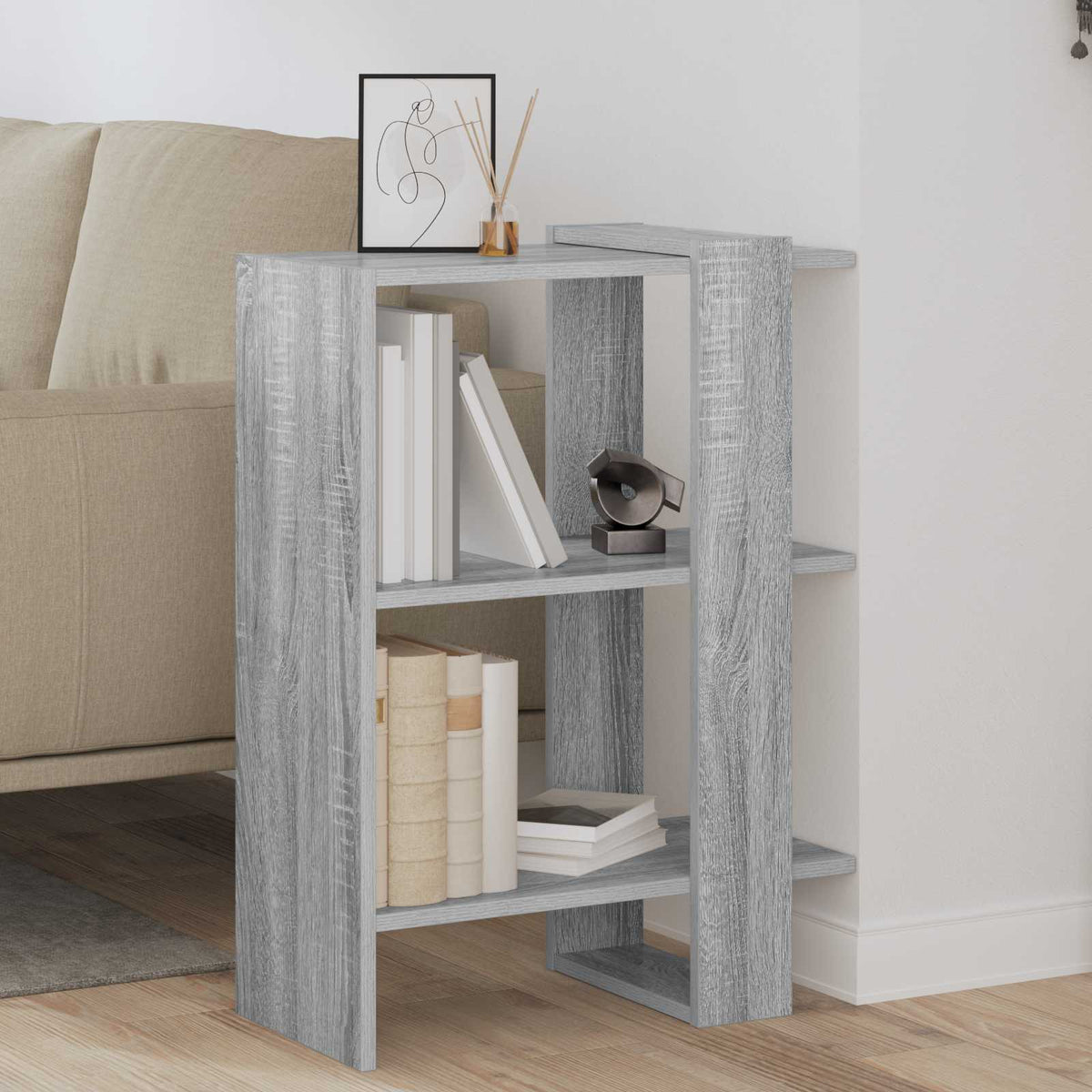 Bücherregal 2 Ebenen 52 x 25 x 71,5 cm Holzwerkstoff