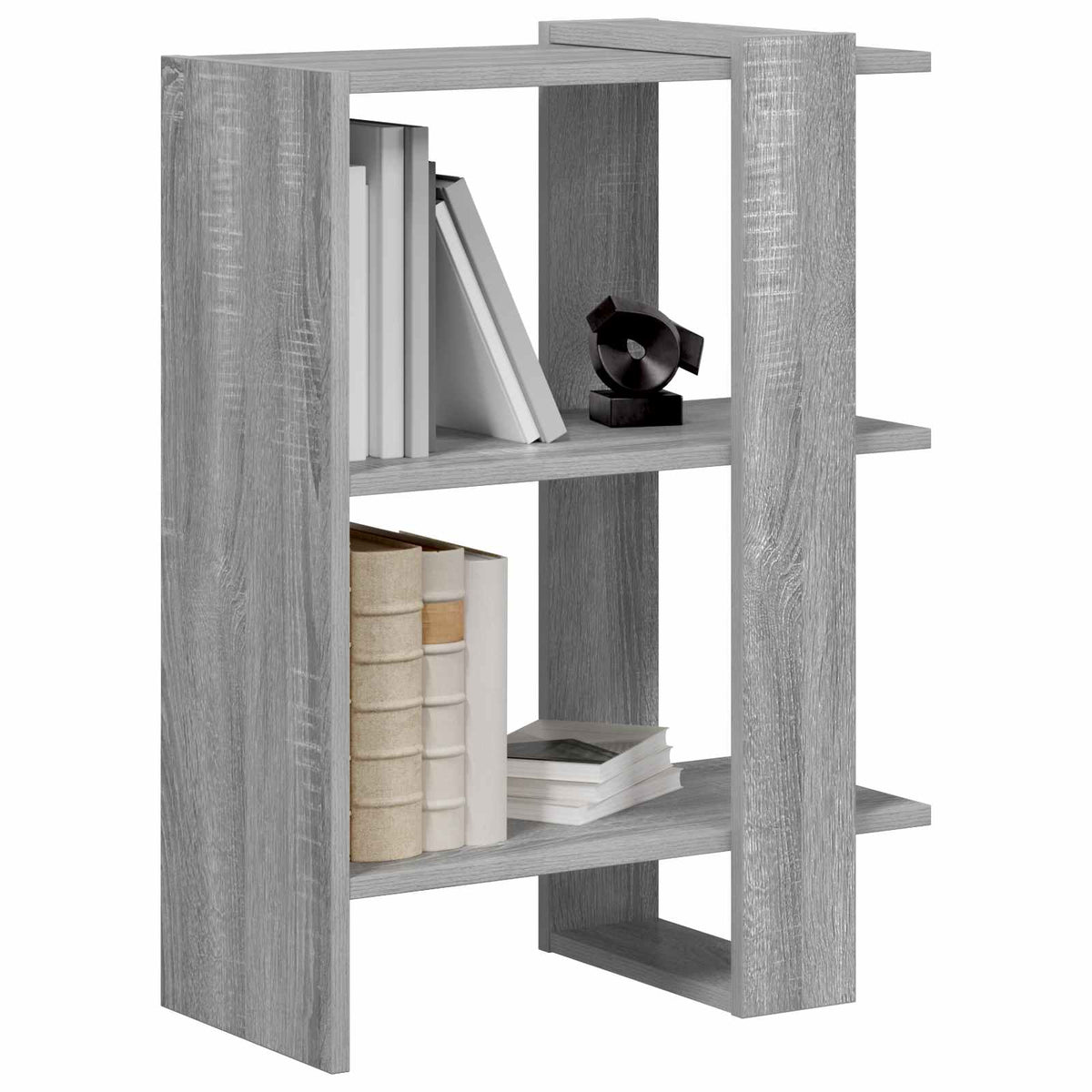 Bücherregal 2 Ebenen 52 x 25 x 71,5 cm Holzwerkstoff