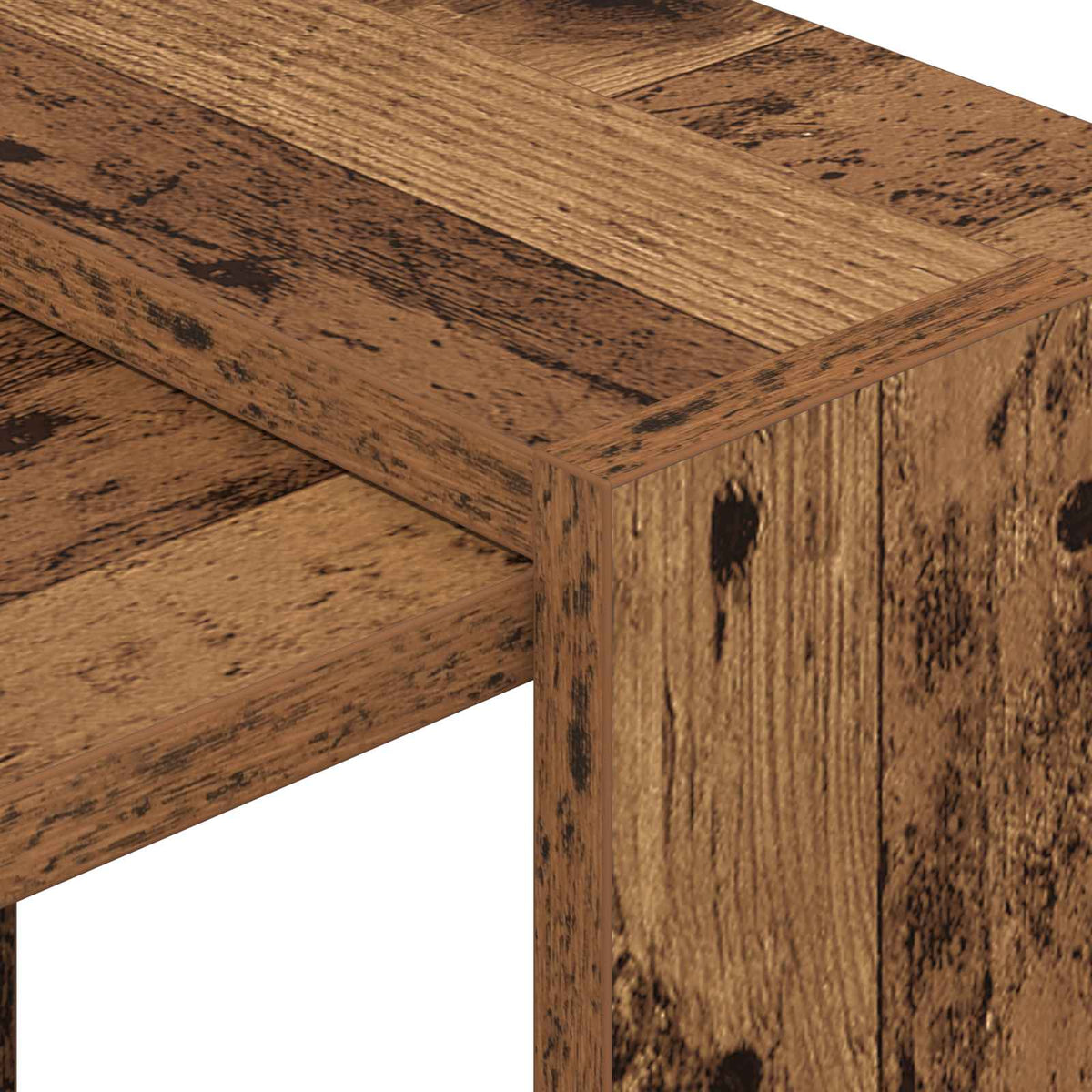 Bücherregal 2 Ebenen 52 x 25 x 71,5 cm Holzwerkstoff Altholz