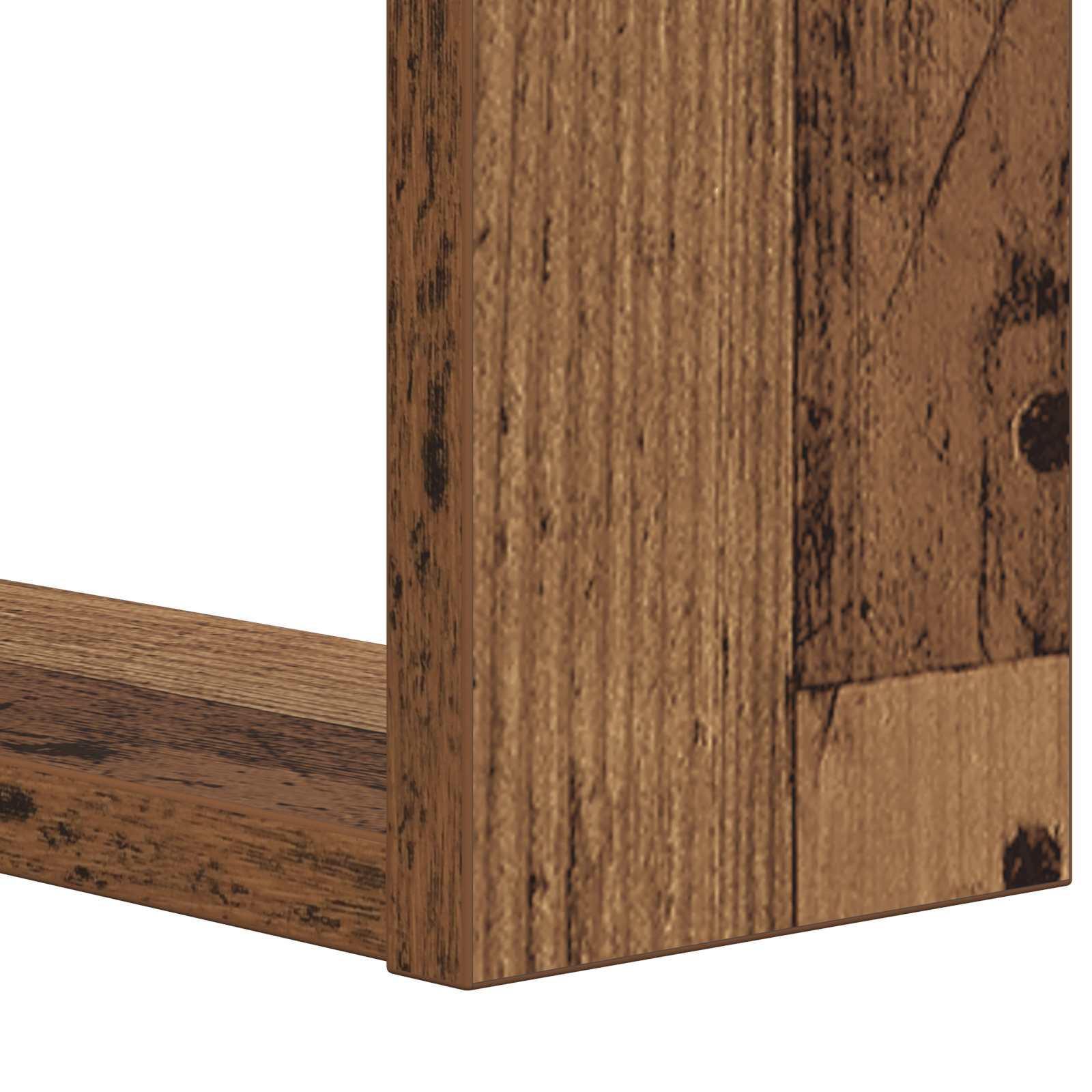 Bücherregal 2 Ebenen 52 x 25 x 71,5 cm Holzwerkstoff Altholz