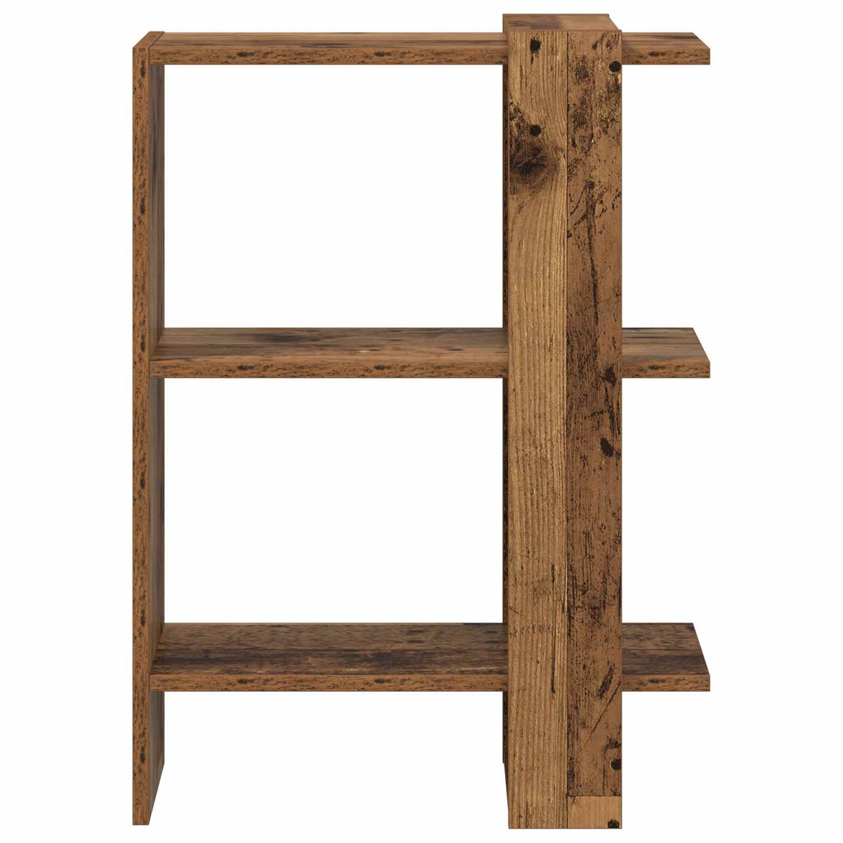 Bücherregal 2 Ebenen 52 x 25 x 71,5 cm Holzwerkstoff Altholz