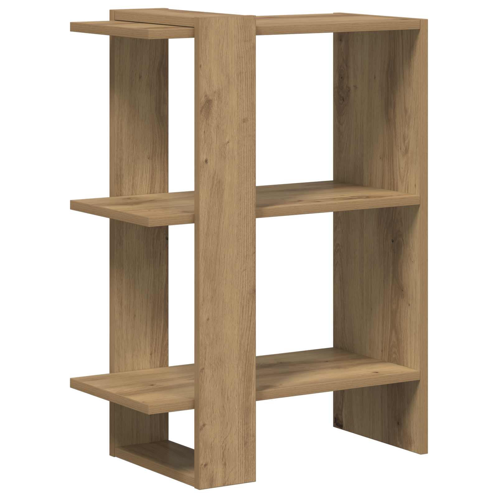 Bücherregal 2 Ebenen 52 x 25 x 71,5 cm Holzwerkstoff