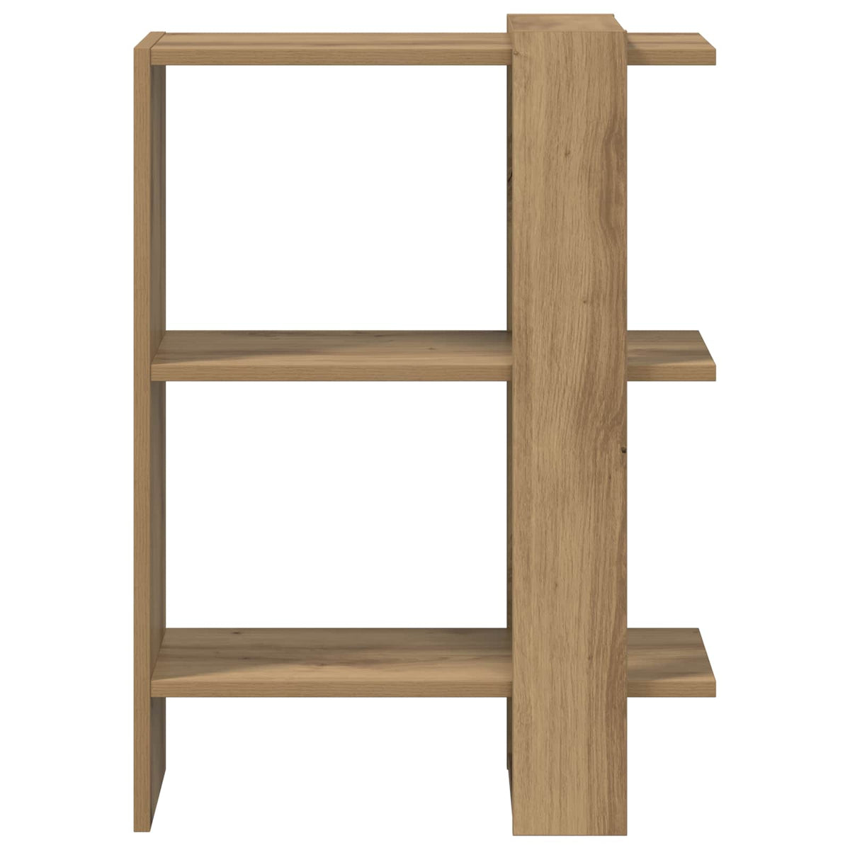 Bücherregal 2 Ebenen 52 x 25 x 71,5 cm Holzwerkstoff