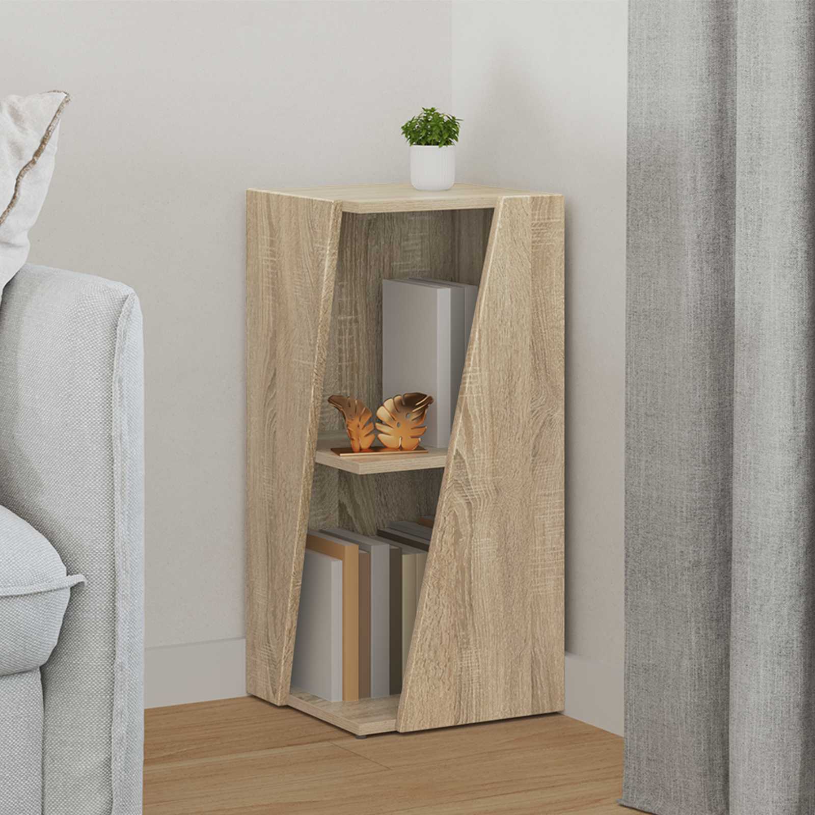 Seitenregal 33 x 32 x 70,5 cm Holzwerkstoff Sonoma-Eiche