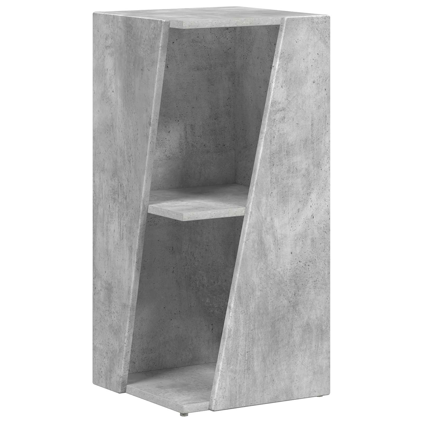 Seitenregal 33 x 32 x 70,5 cm Holzwerkstoff Betongrau