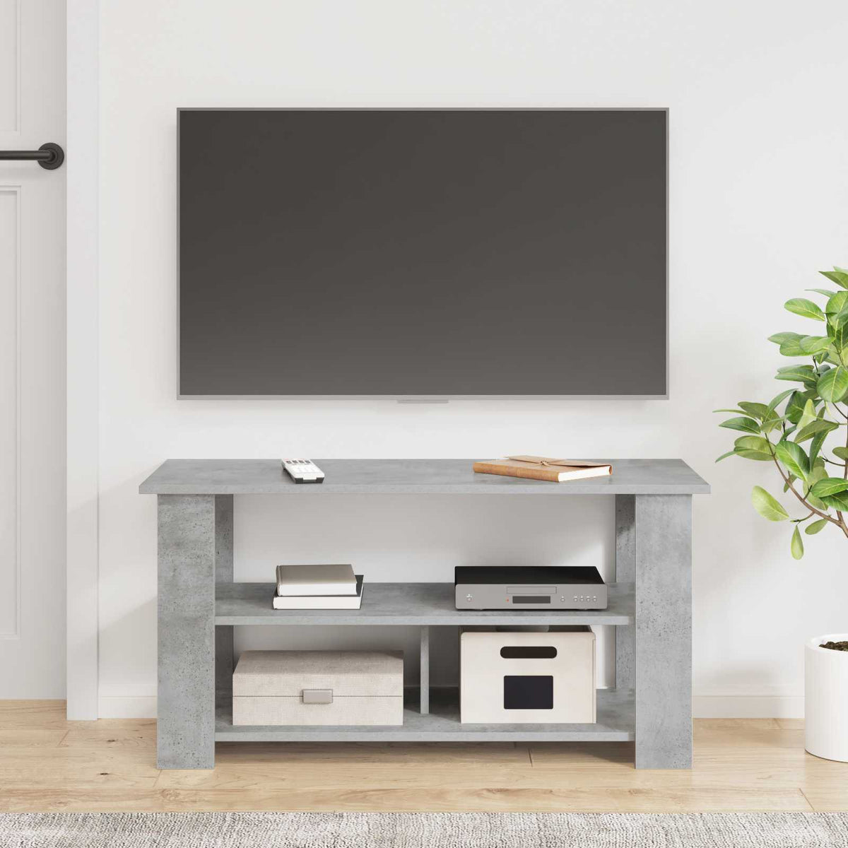 TV-Ständer Beton Grau 100 x 40 x 50 cm