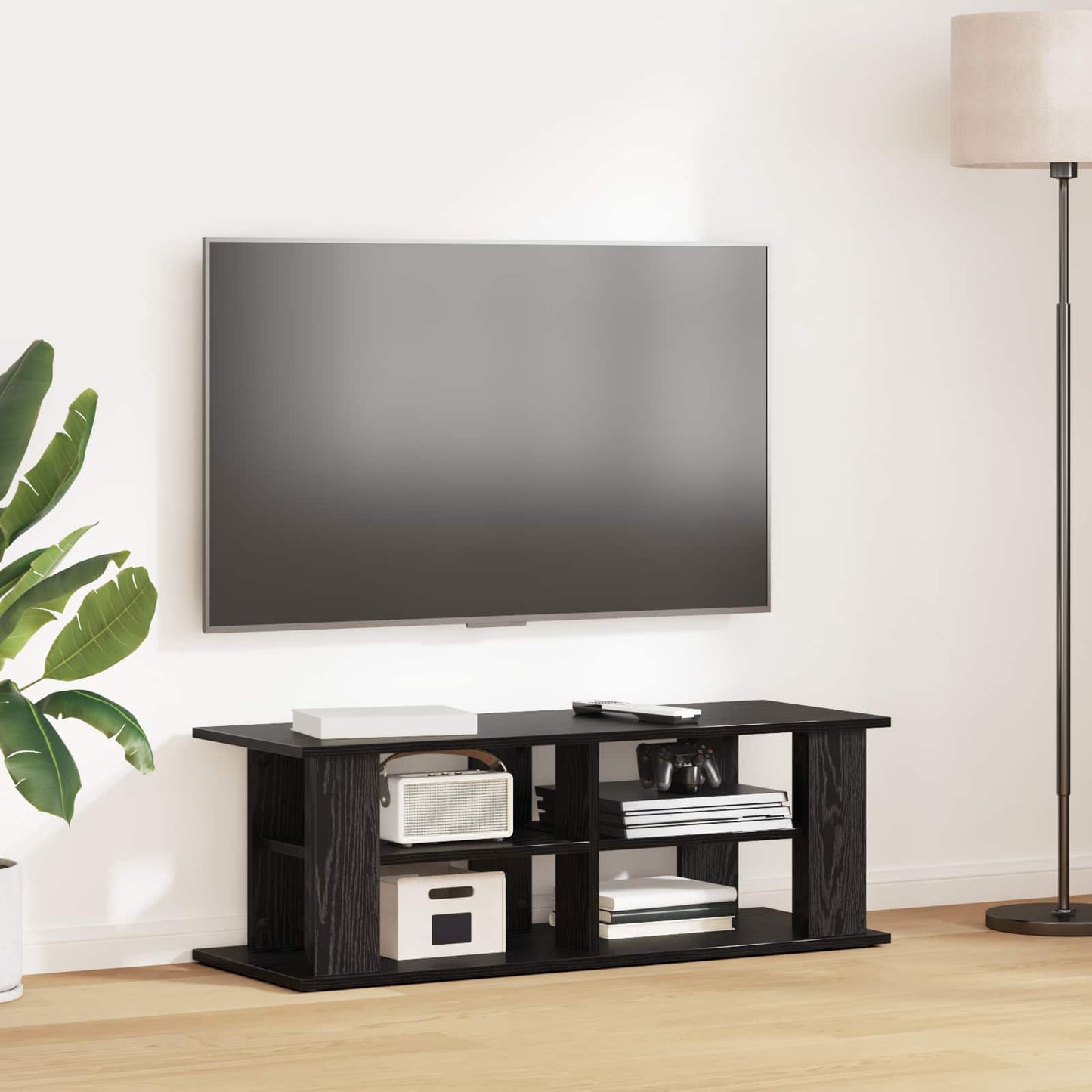 TV-Ständer Schwarz Eichen-Optik 96 x 35 x 33,5 cm