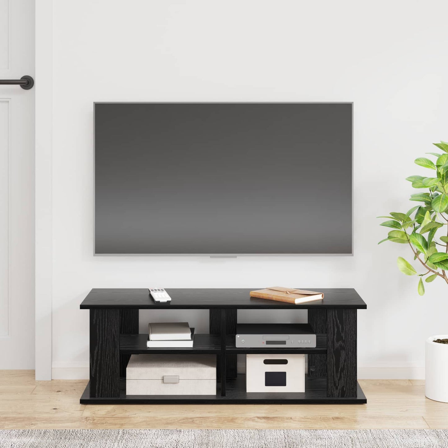 TV-Ständer Schwarz Eichen-Optik 96 x 35 x 33,5 cm