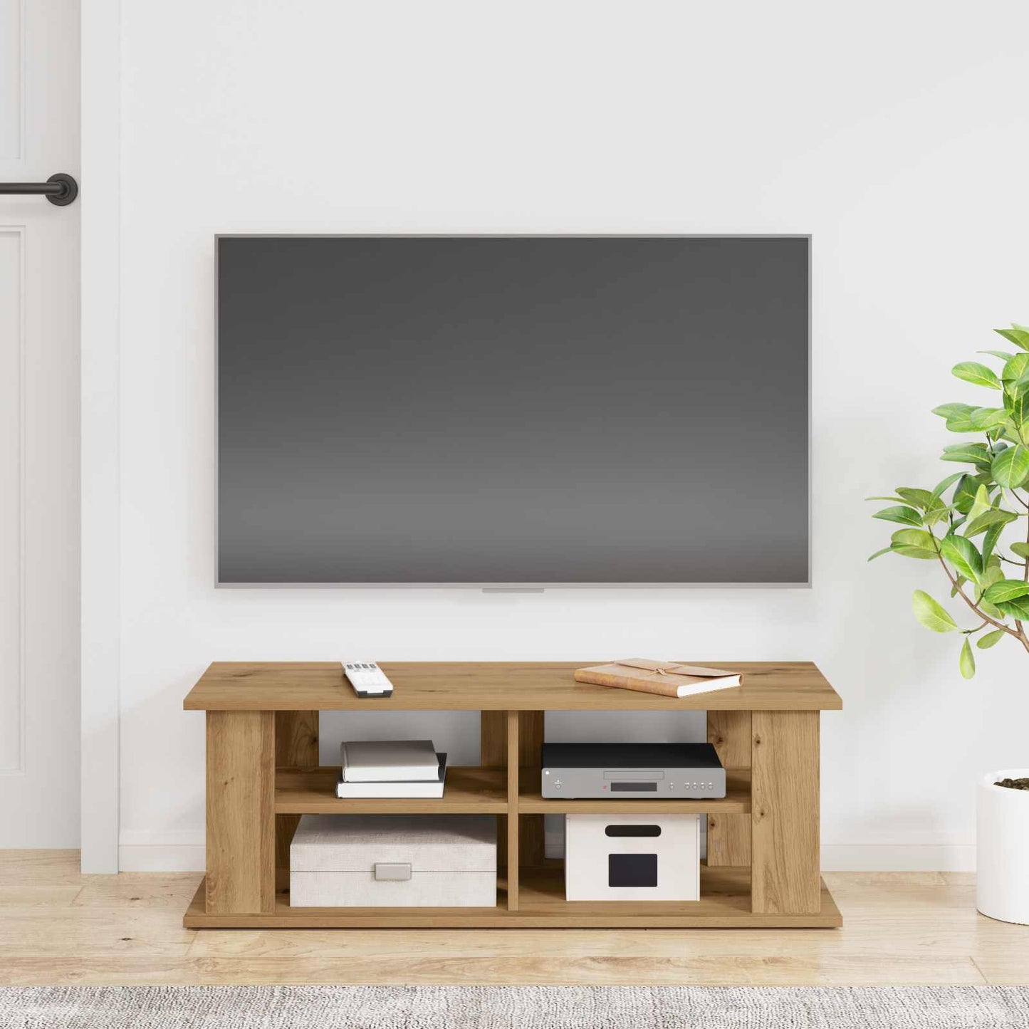 TV-Ständer 96 x 35 x 33,5 cm Artisan-Eiche Holzwerkstoff