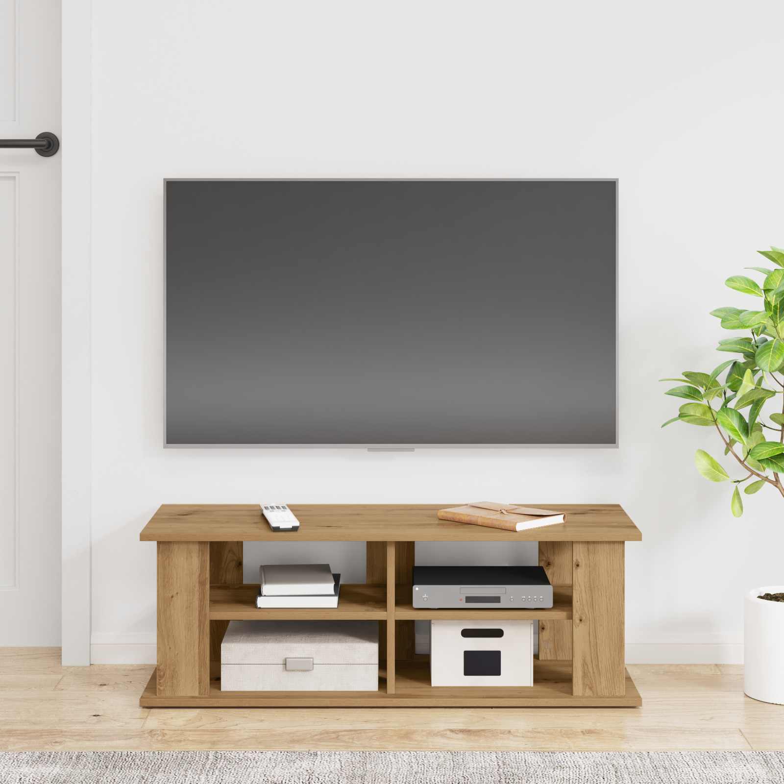 TV-Ständer 96 x 35 x 33,5 cm Artisan-Eiche Holzwerkstoff