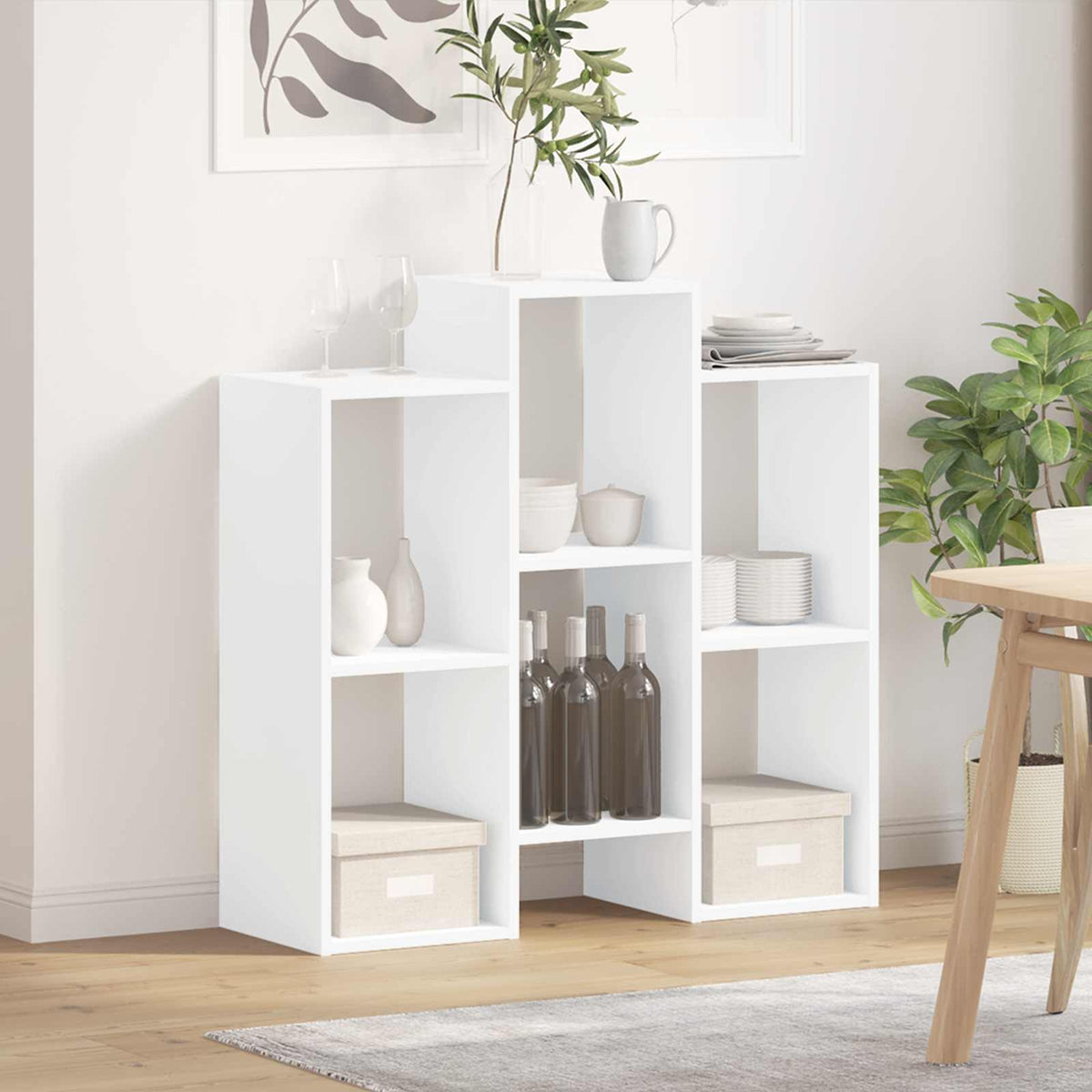 Sideboard Weiß 90 x 30 x 90 cm