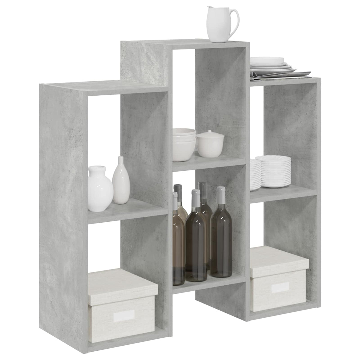 Sideboard Betongrau 90 x 30 x 90 cm